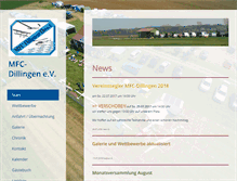 Tablet Screenshot of mfc-dillingen.de